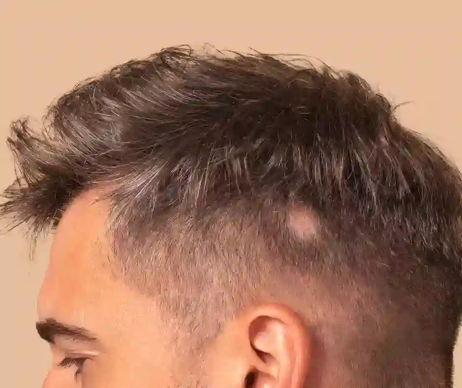 man have alopecia spot