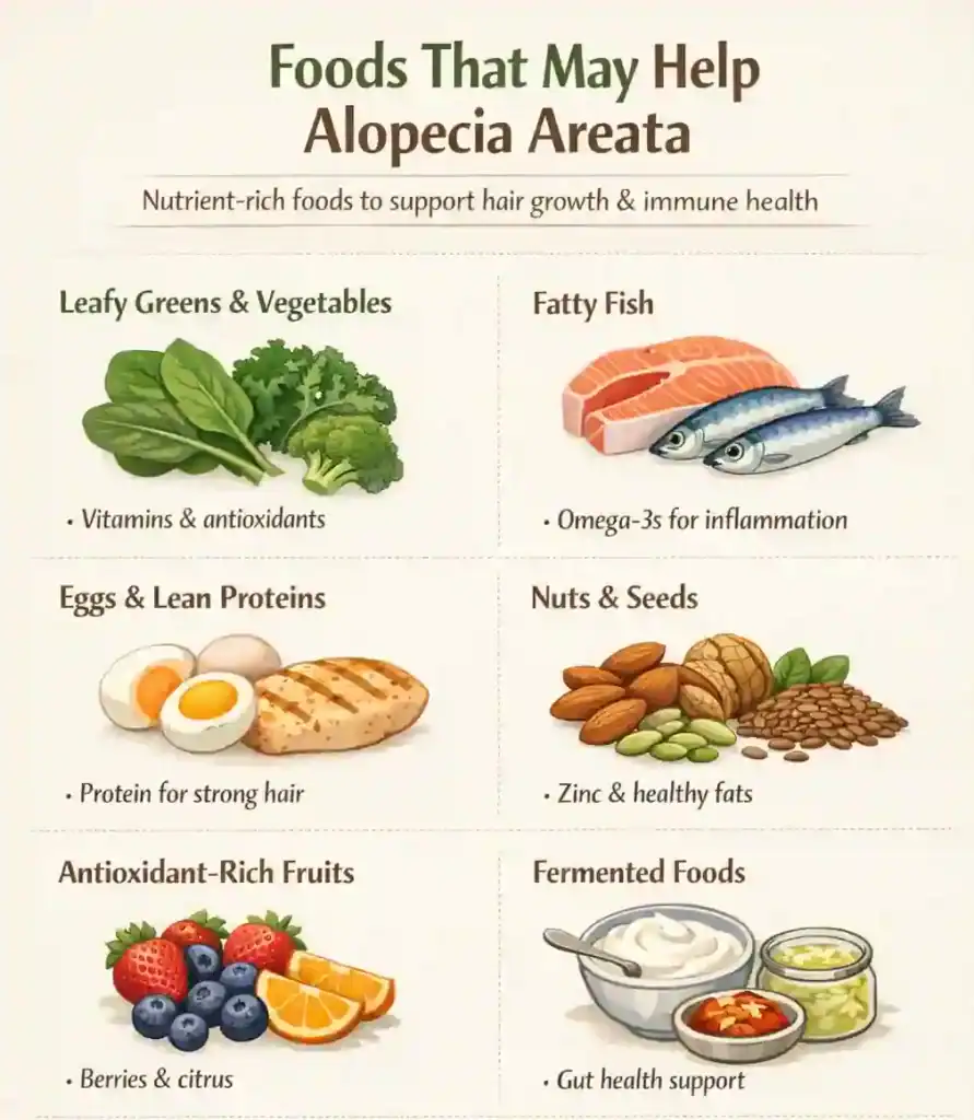 food that helps alopecia areata