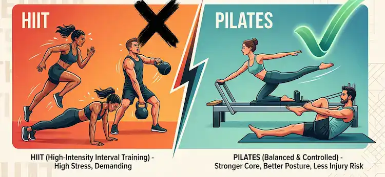 best workout for people with rosacea HIIT Vs Pilates
