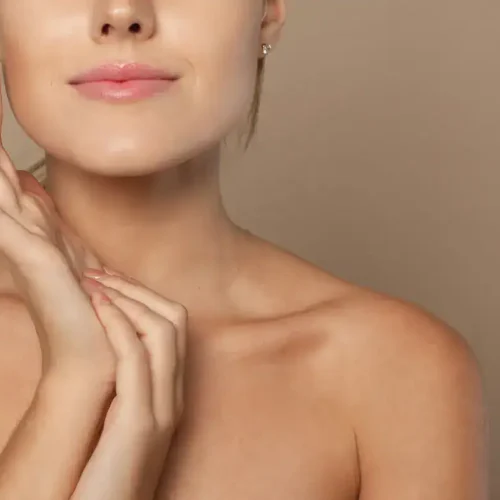 woman with smooth skin